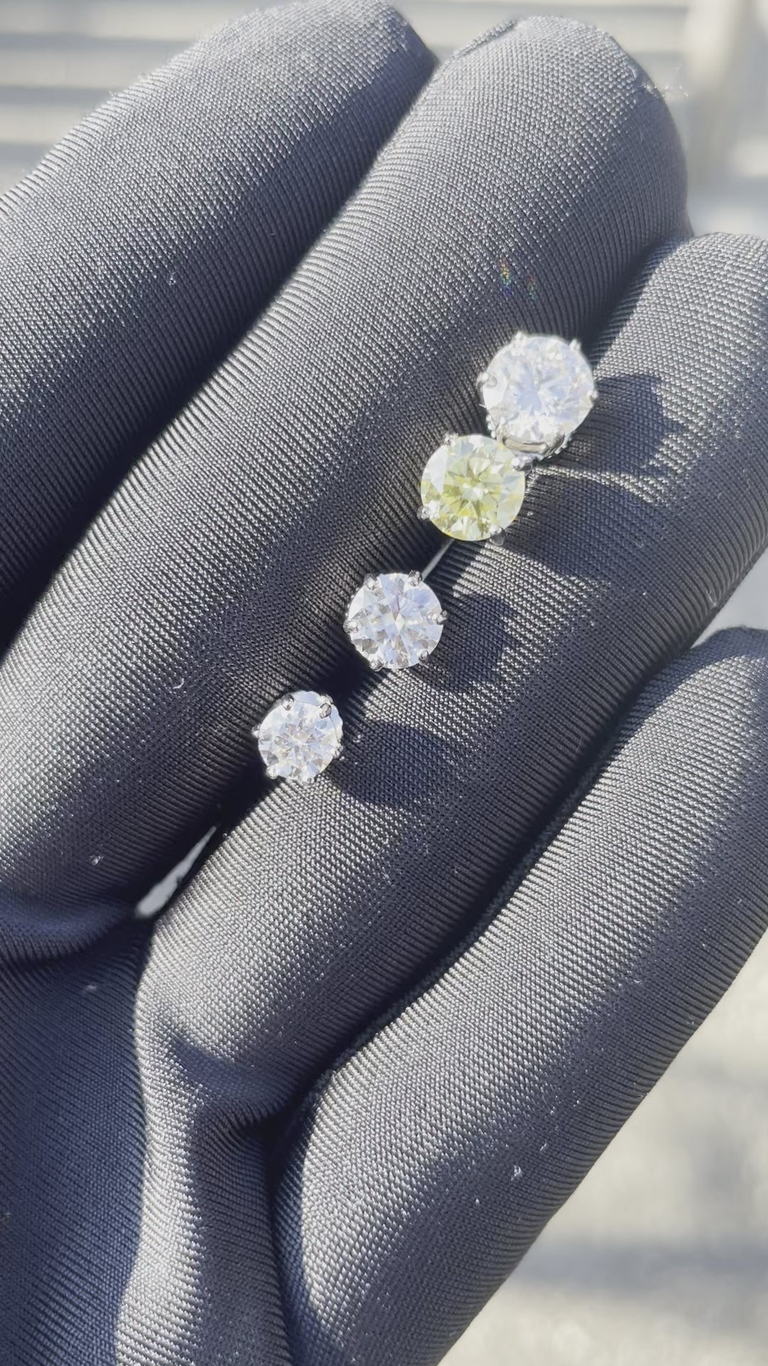 Yellow Moissanite Earrings